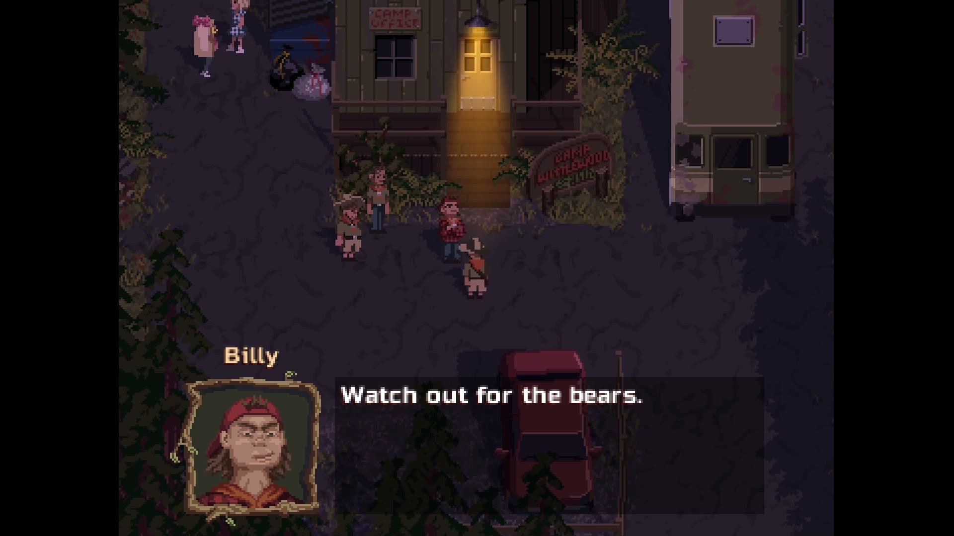 Billy warns about bears, official trailer frame
